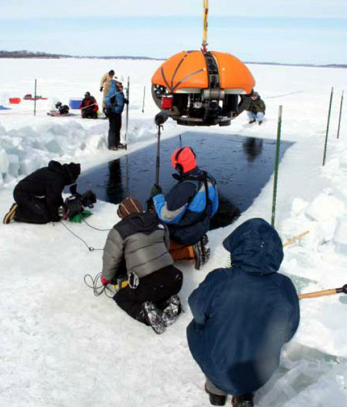 ENDURANCE AUV during testing in Wisconsin