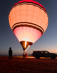 Hot air balloon used for the Dipole Antenna field test.