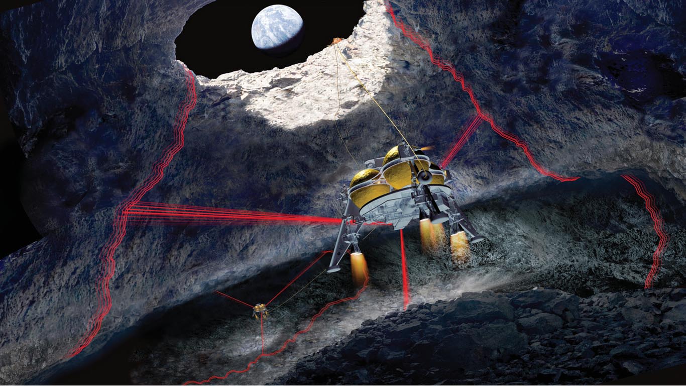 LUX below surface of moon